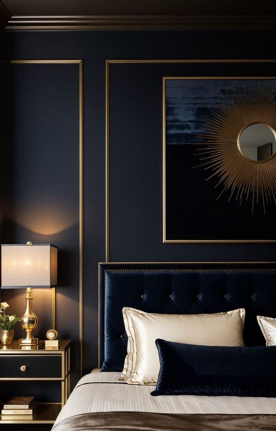 Stunning Dark Blue Aesthetic Bedroom Ideas! - IdeaBedroom