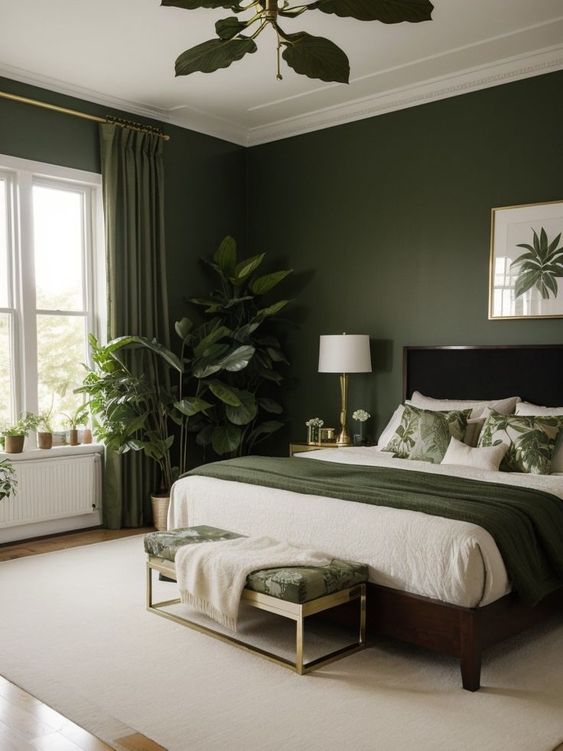 Enchanting Green Bedroom Ideas - IdeaBedroom