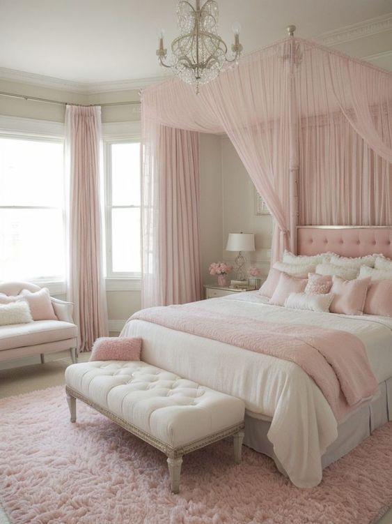 dreamy-pink-and-white-aesthetic-bedroom-inspiration-ideabedroom