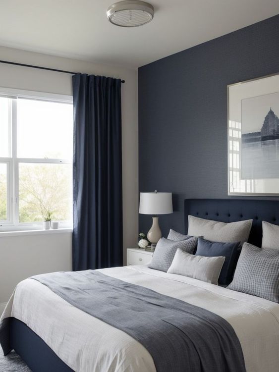 stunning-gray-and-blue-bedroom-accent-wall-inspiration-ideabedroom